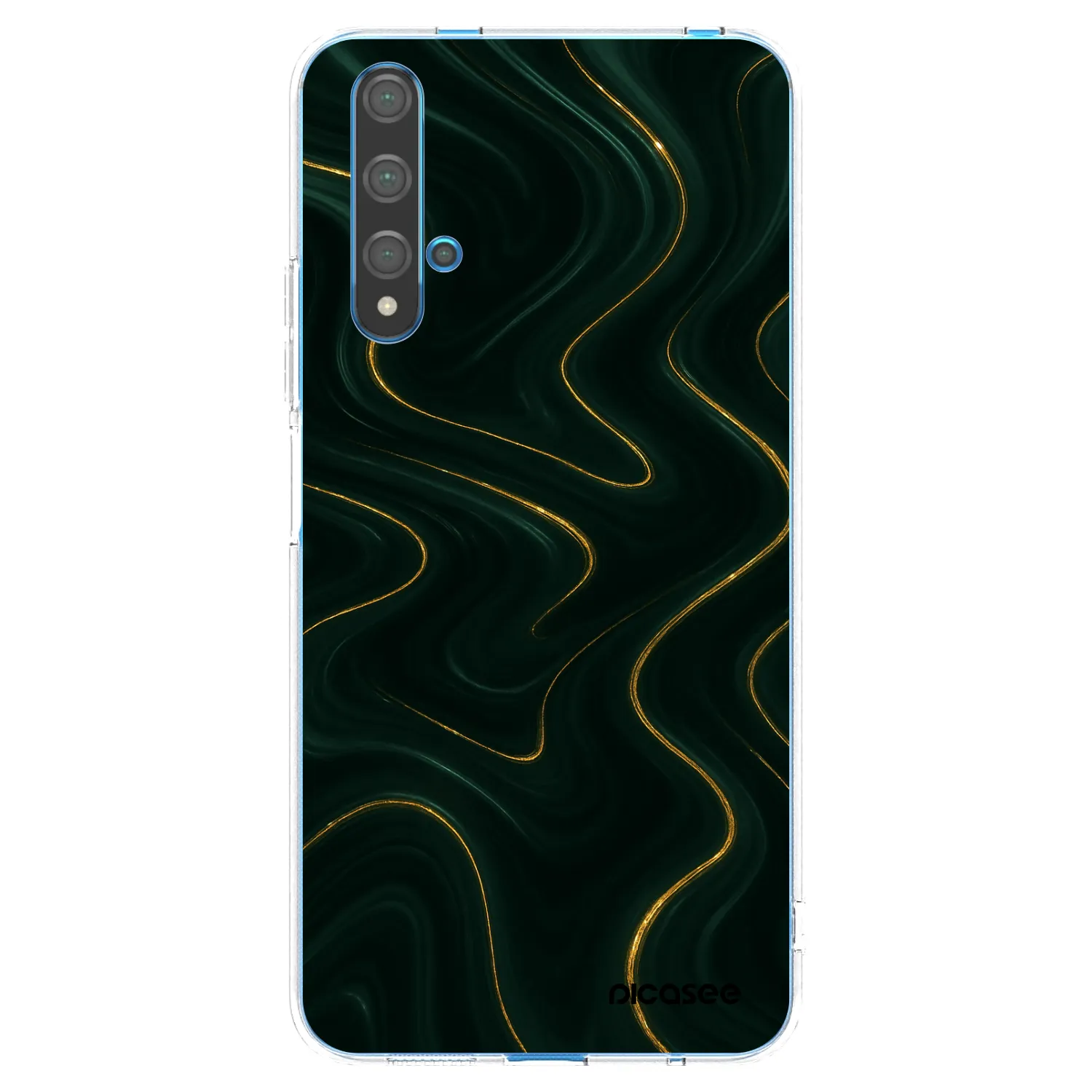 Picasee átlátszó szilikon tok az alábbi mobiltelefonokra Huawei Nova 5T - Vawes