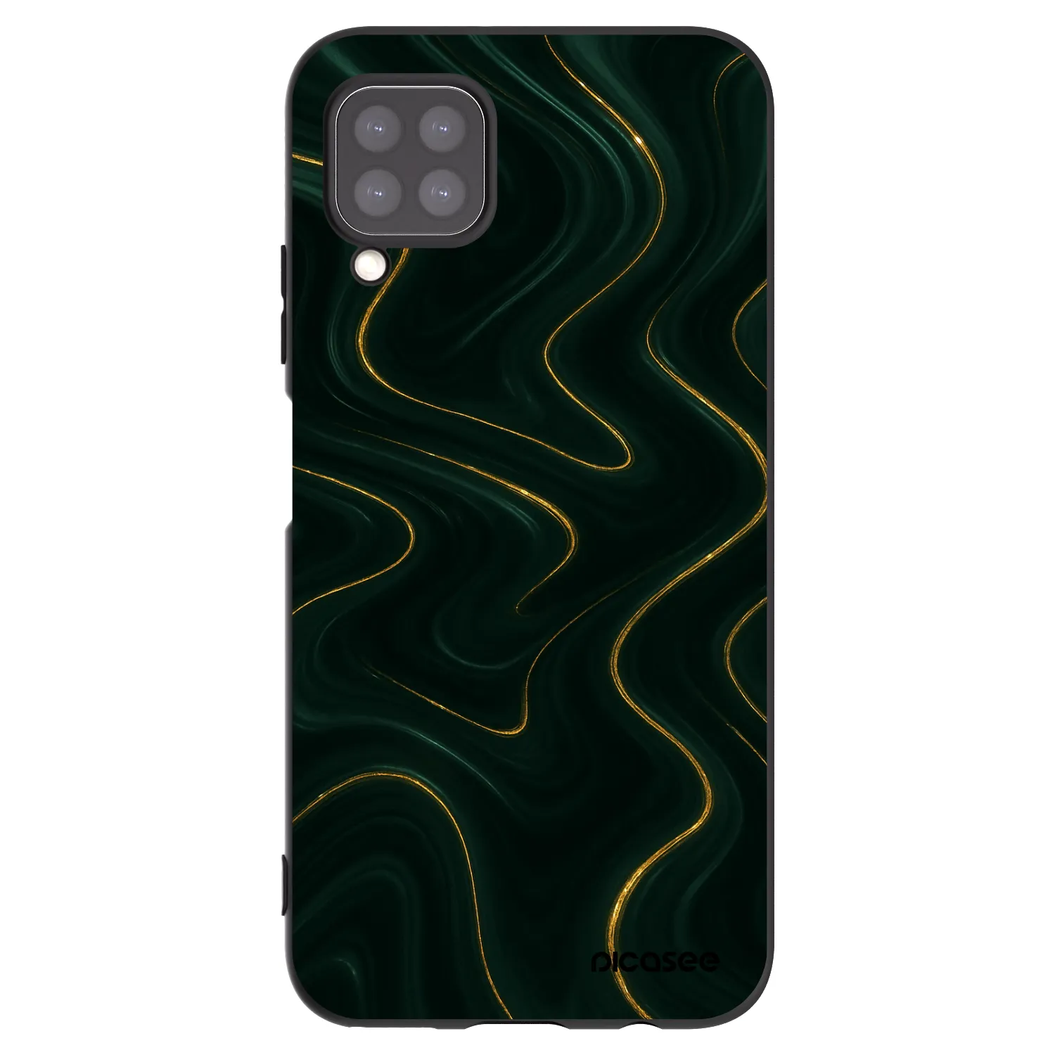 Picasee fekete szilikon tok az alábbi mobiltelefonokra Huawei P40 Lite - Vawes