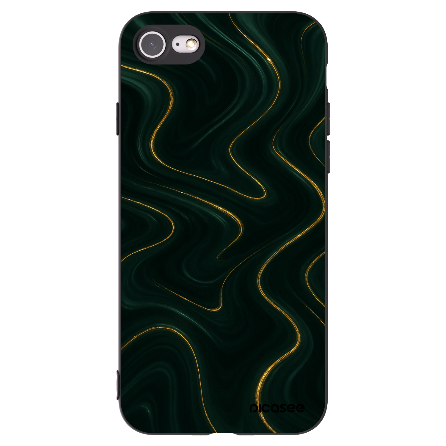 Picasee fekete szilikon tok az alábbi mobiltelefonokra Apple iPhone SE 2020 - Vawes