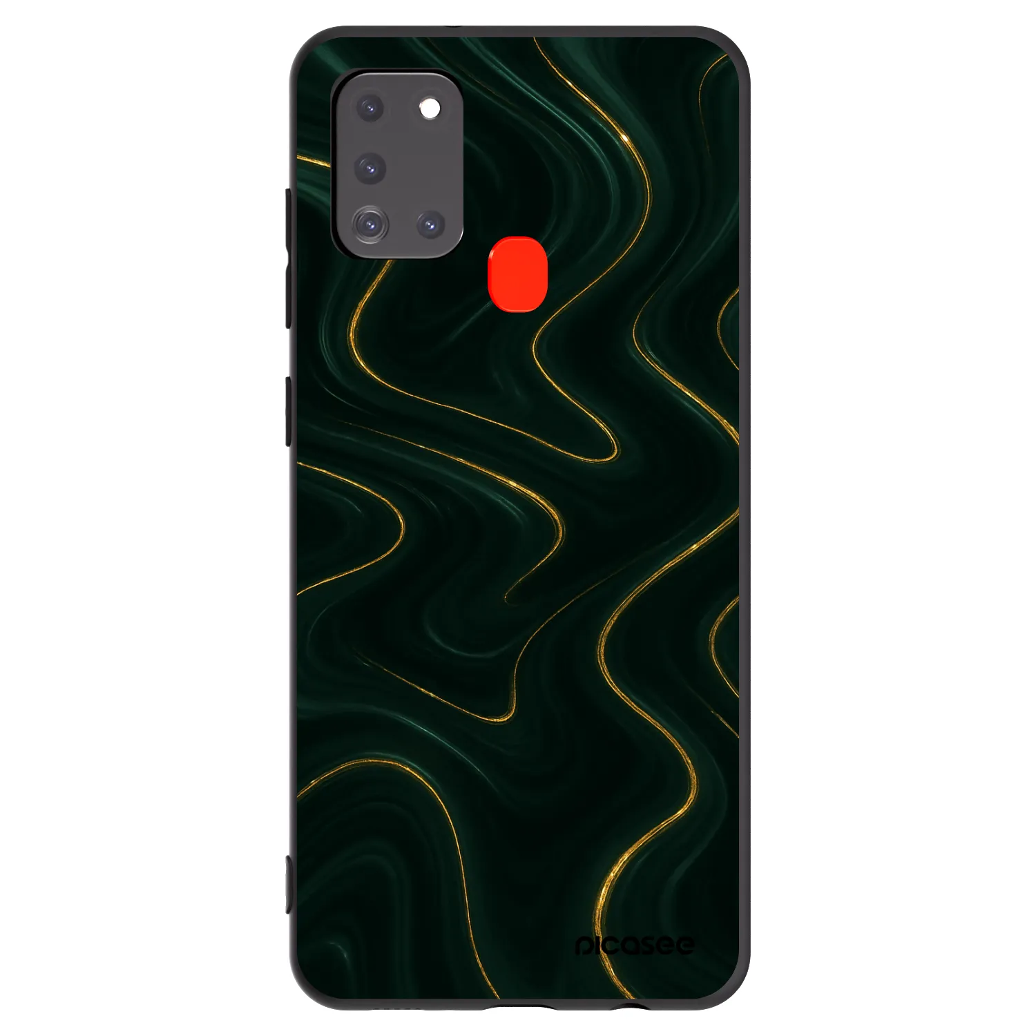 Picasee fekete szilikon tok az alábbi mobiltelefonokra Samsung Galaxy A21s - Vawes