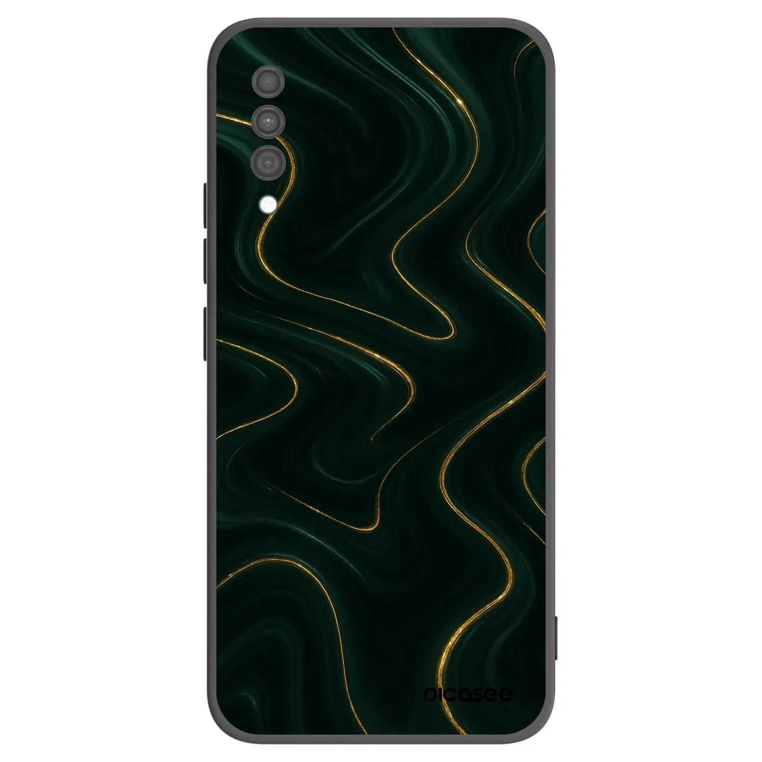 Picasee fekete szilikon tok az alábbi mobiltelefonokra Samsung Galaxy A30s A307F - Vawes