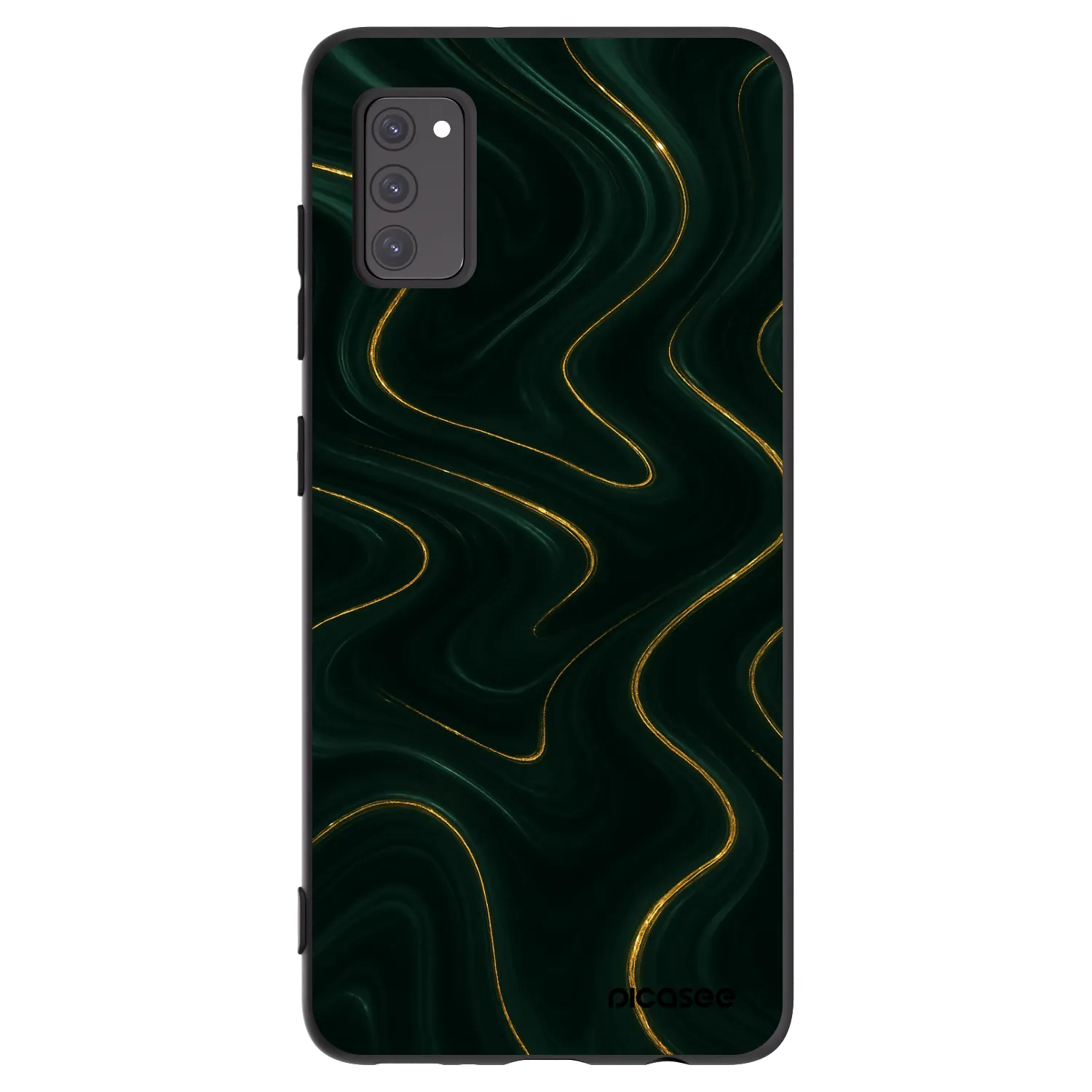 Picasee fekete szilikon tok az alábbi mobiltelefonokra Samsung Galaxy A41 A415F - Vawes