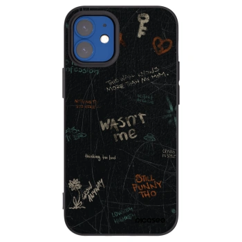 Picasee fekete szilikon tok az alábbi mobiltelefonokra Apple iPhone 12 mini - CONFESSION