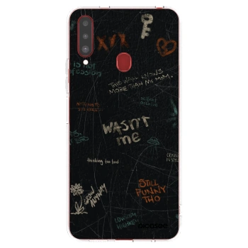 Picasee átlátszó szilikon tok az alábbi mobiltelefonokra Samsung Galaxy A20s - CONFESSION
