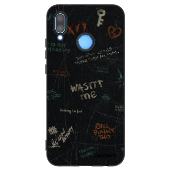Picasee fekete szilikon tok az alábbi mobiltelefonokra Huawei P20 Lite - CONFESSION