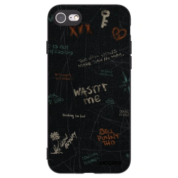 Picasee fekete szilikon tok az alábbi mobiltelefonokra Apple iPhone SE 2022 - CONFESSION