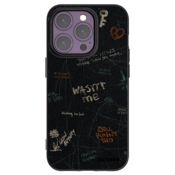 Picasee fekete szilikon tok az alábbi mobiltelefonokra Apple iPhone 14 Pro - CONFESSION