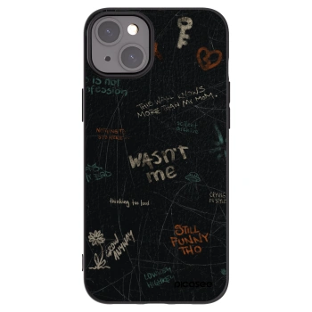 Picasee fekete szilikon tok az alábbi mobiltelefonokra Apple iPhone 15 Plus - CONFESSION