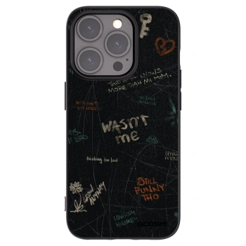 Picasee fekete szilikon tok az alábbi mobiltelefonokra Apple iPhone 15 Pro - CONFESSION