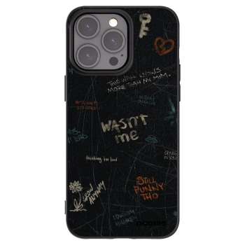 Picasee fekete szilikon tok az alábbi mobiltelefonokra Apple iPhone 15 Pro Max - CONFESSION