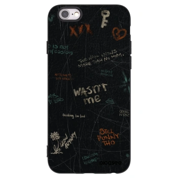 Picasee fekete szilikon tok az alábbi mobiltelefonokra Apple iPhone 6/6S - CONFESSION