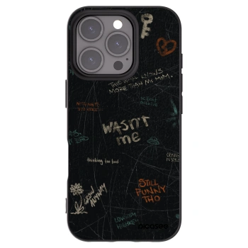 Picasee fekete szilikon tok az alábbi mobiltelefonokra Apple iPhone 16 Pro - CONFESSION