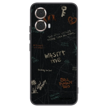 Picasee fekete szilikon tok az alábbi mobiltelefonokra Motorola Moto G85 - CONFESSION
