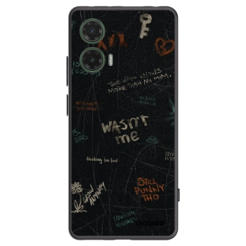 Picasee fekete szilikon tok az alábbi mobiltelefonokra Motorola Moto G35 5G - CONFESSION