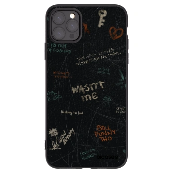Picasee fekete szilikon tok az alábbi mobiltelefonokra Apple iPhone 11 Pro Max - CONFESSION