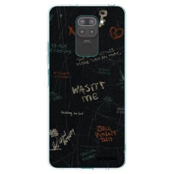 Picasee fekete szilikon tok az alábbi mobiltelefonokra Xiaomi Redmi Note 9 - CONFESSION