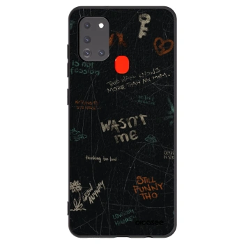 Picasee fekete szilikon tok az alábbi mobiltelefonokra Samsung Galaxy A21s - CONFESSION
