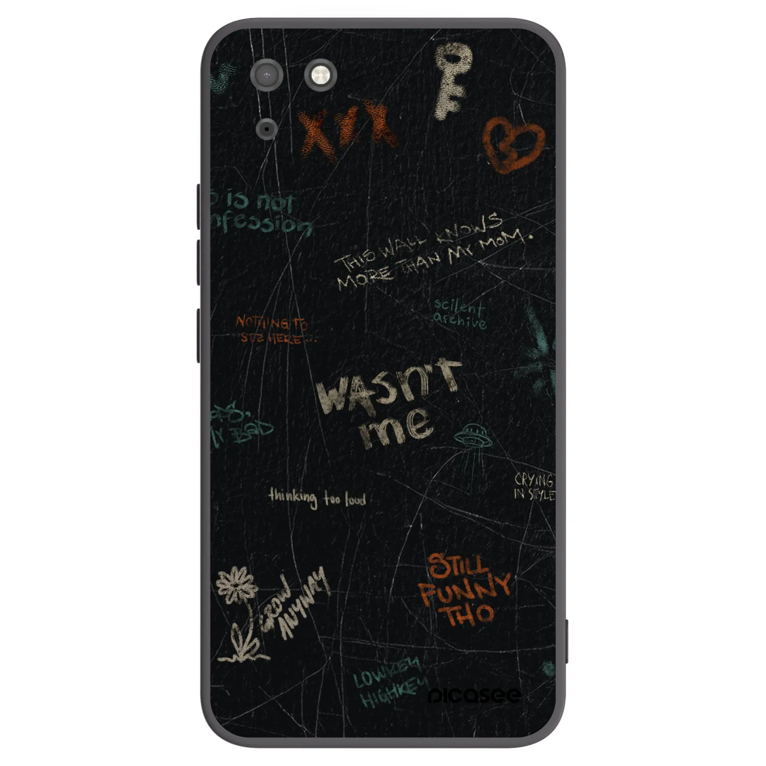 Picasee fekete szilikon tok az alábbi mobiltelefonokra Huawei Y5P - CONFESSION