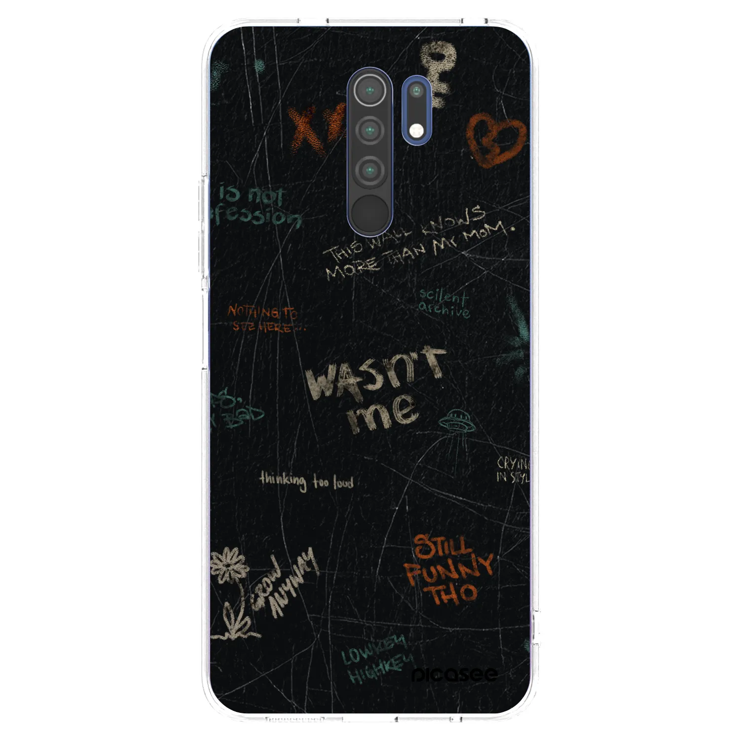 Picasee átlátszó szilikon tok az alábbi mobiltelefonokra Xiaomi Redmi 9 - CONFESSION