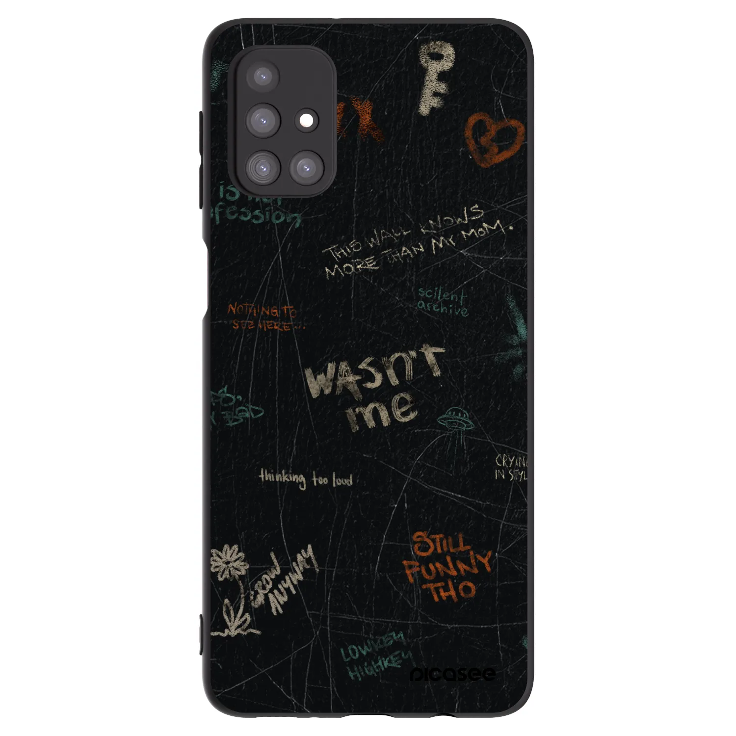 Picasee fekete szilikon tok az alábbi mobiltelefonokra Samsung Galaxy M31s - CONFESSION