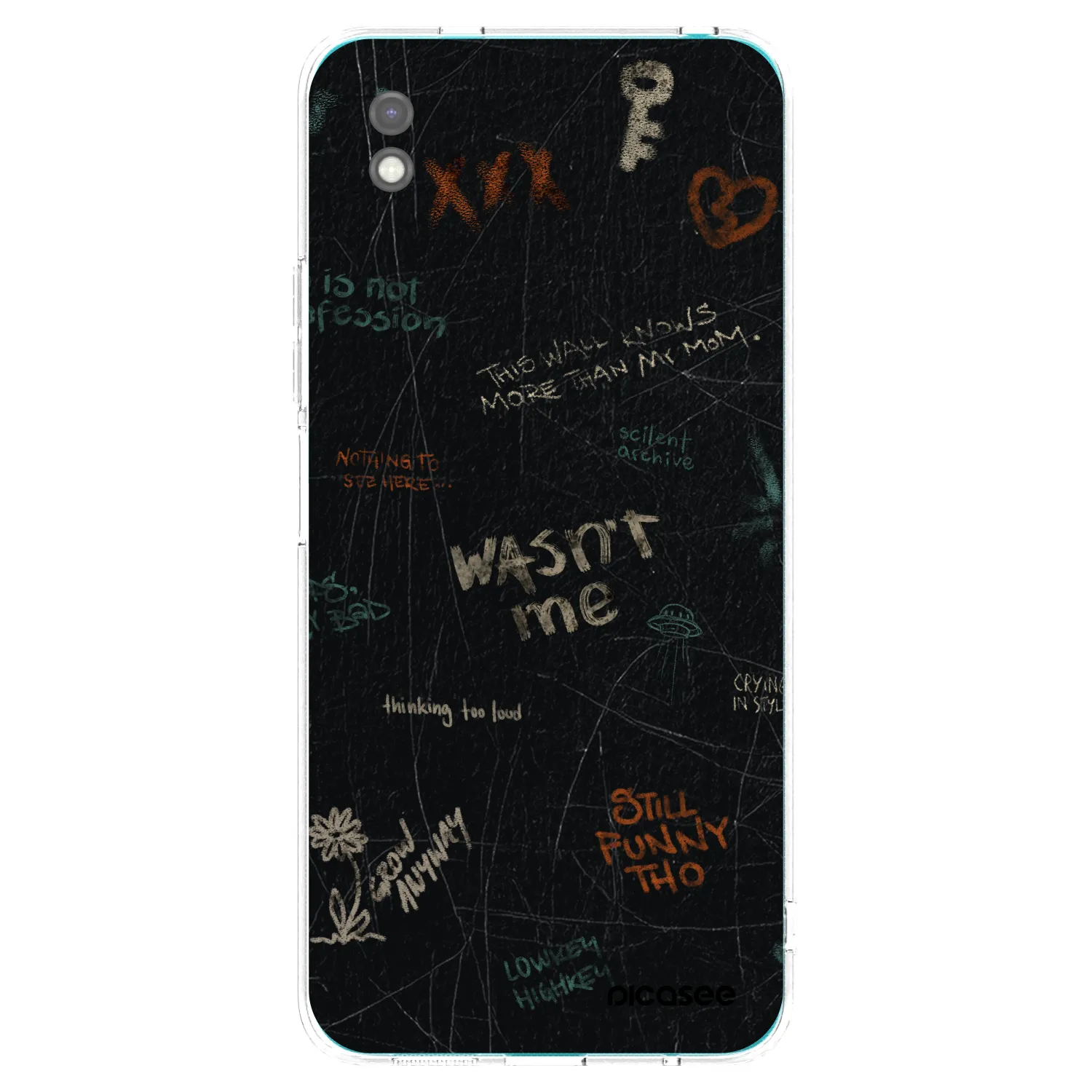 Picasee fekete szilikon tok az alábbi mobiltelefonokra Xiaomi Redmi 9A - CONFESSION