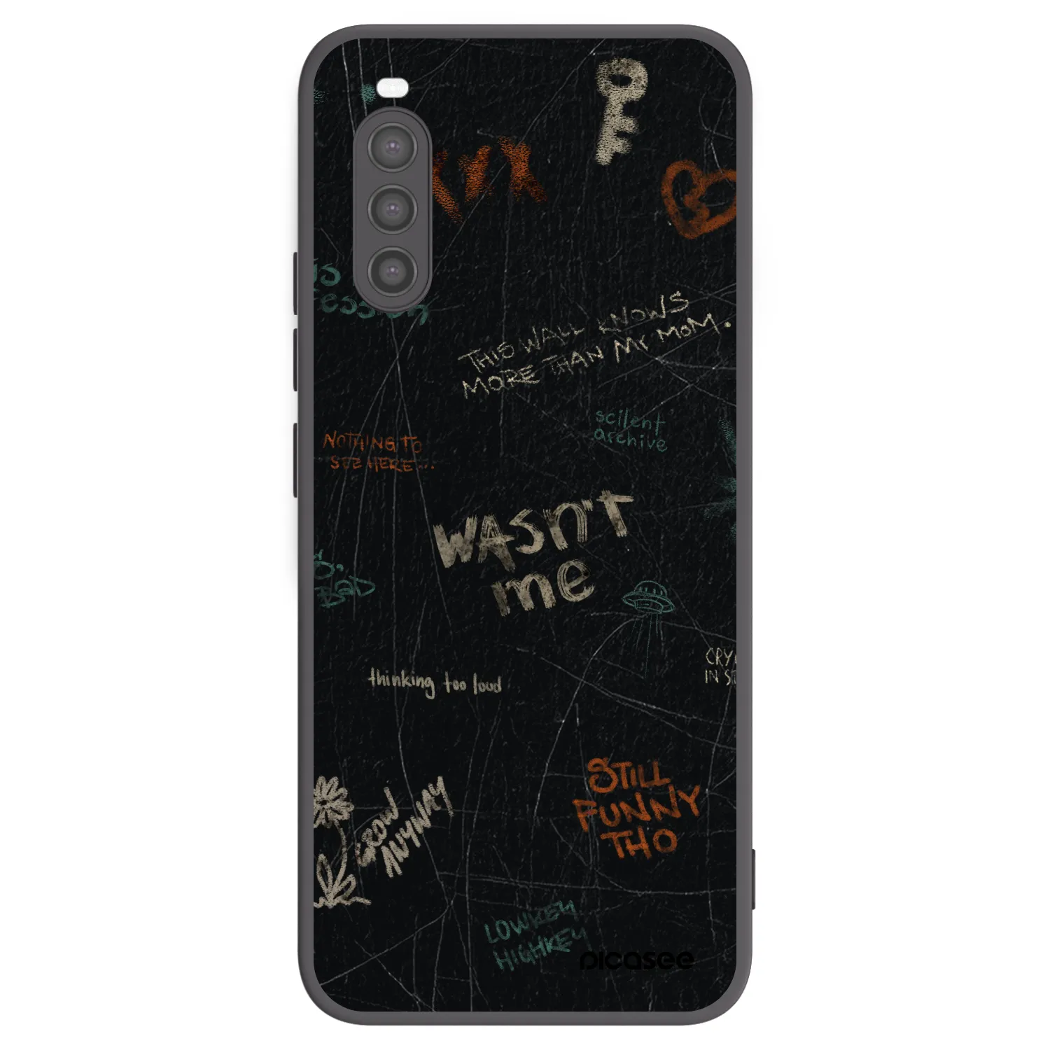 Picasee fekete szilikon tok az alábbi mobiltelefonokra Sony Xperia 10 II - CONFESSION