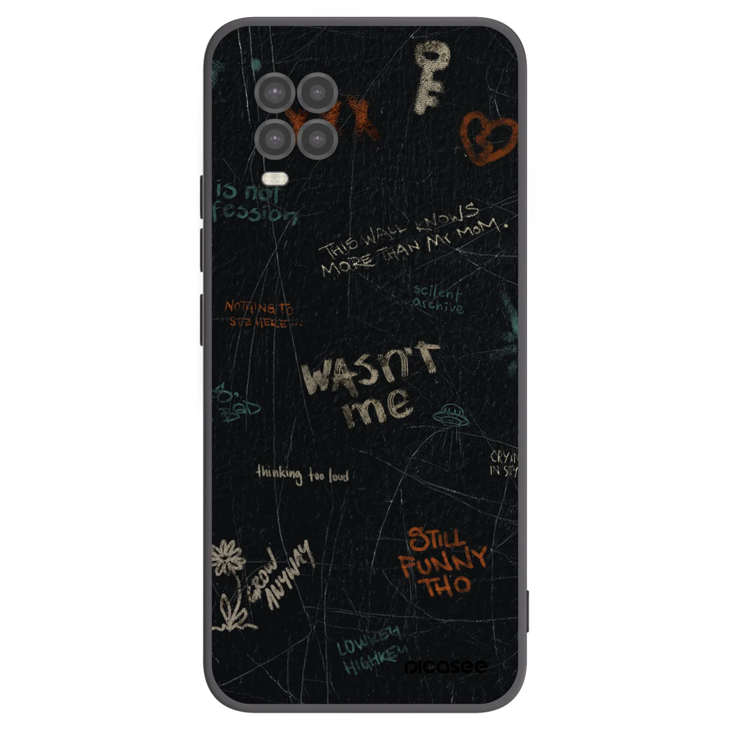 Picasee fekete szilikon tok az alábbi mobiltelefonokra Xiaomi Mi 10 Lite - CONFESSION