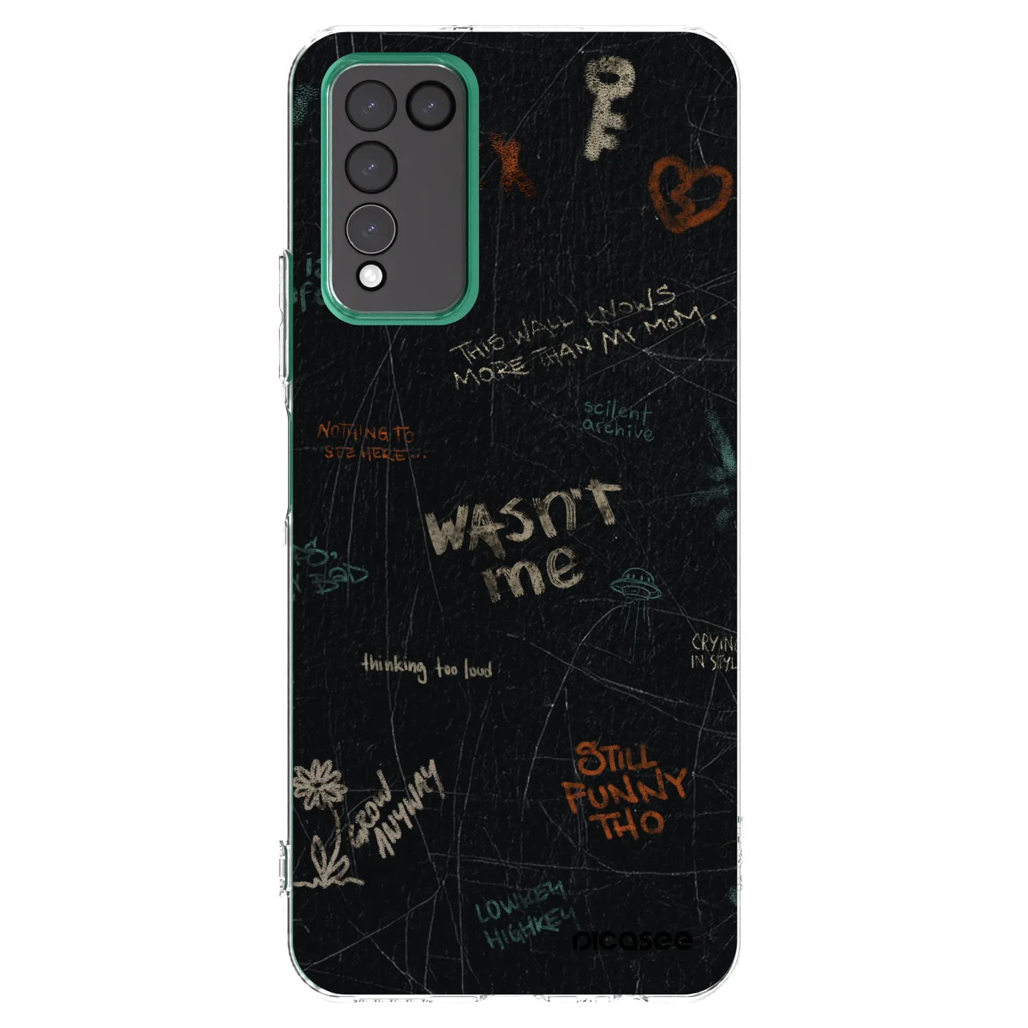 Picasee átlátszó szilikon tok az alábbi mobiltelefonokra Honor 10X Lite - CONFESSION