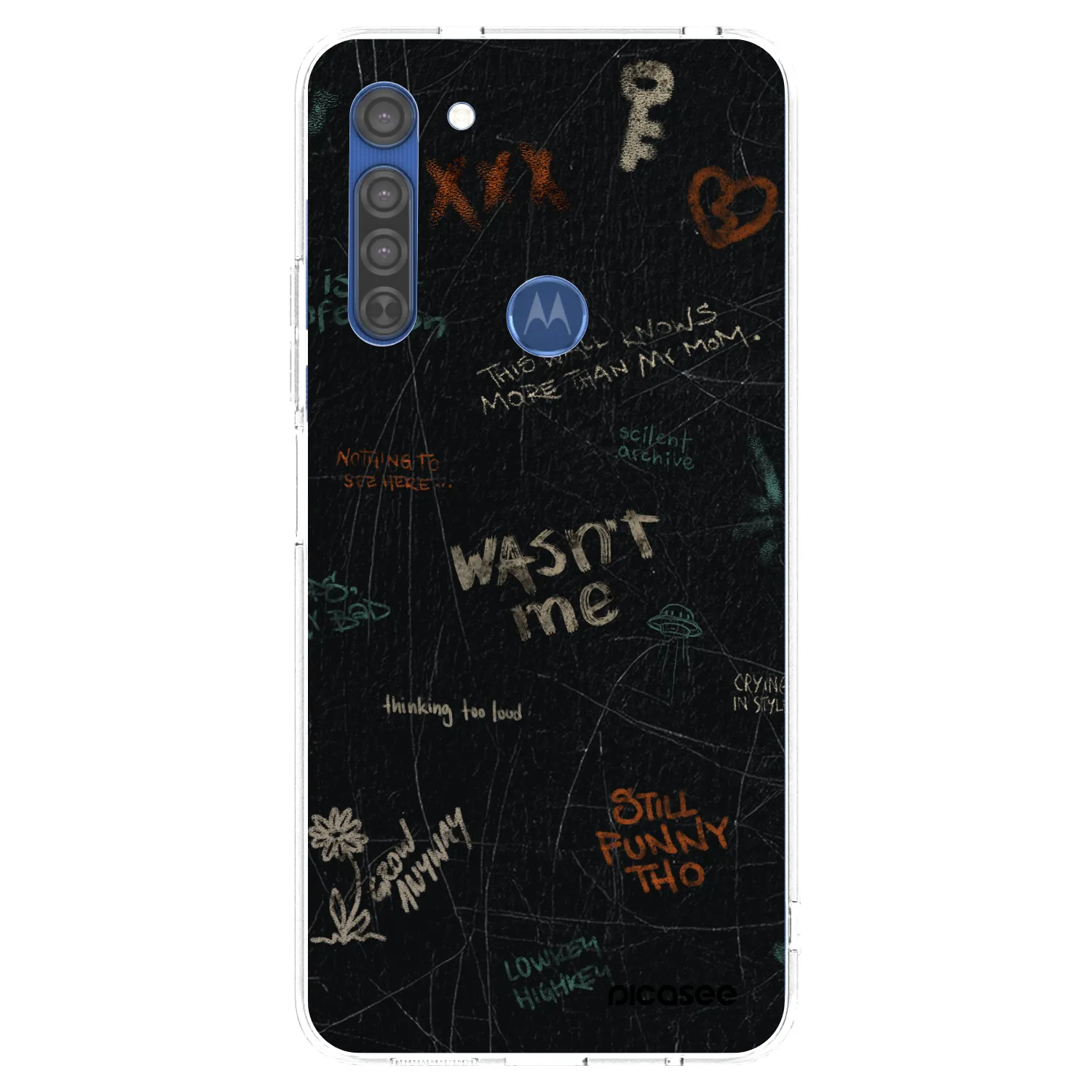 Picasee átlátszó szilikon tok az alábbi mobiltelefonokra Motorola Moto G8 - CONFESSION