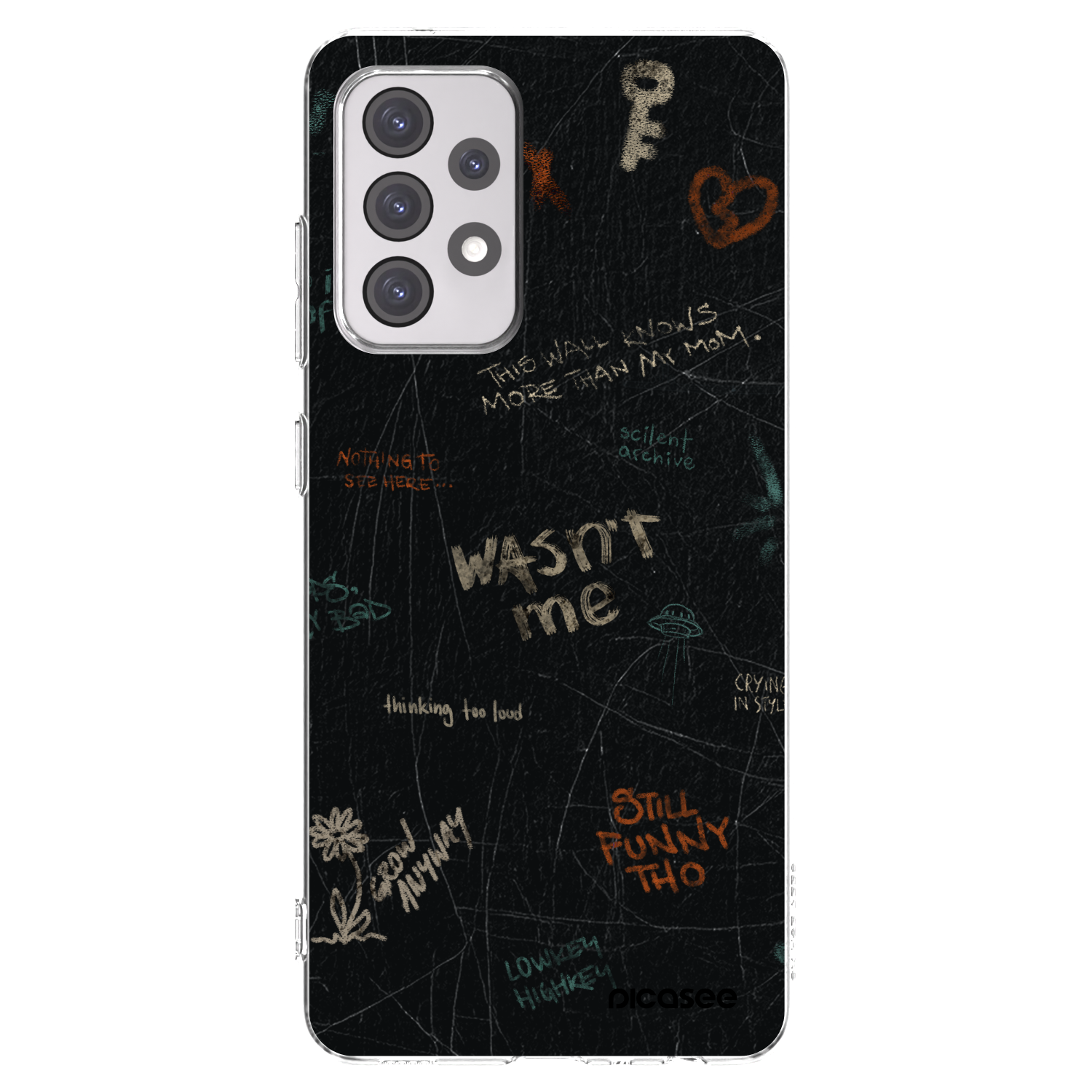 Picasee átlátszó szilikon tok az alábbi mobiltelefonokra Samsung Galaxy A52 5G A525F - CONFESSION