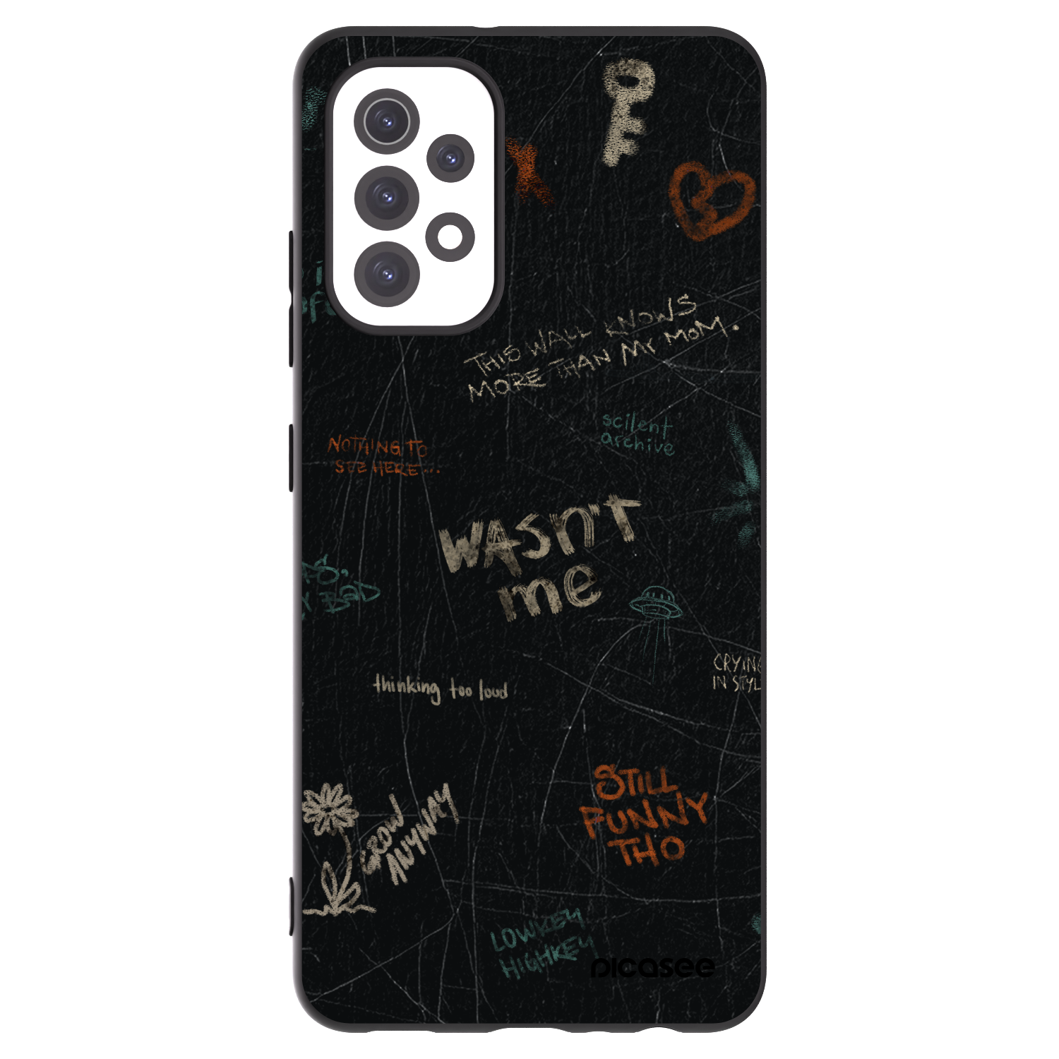 Picasee fekete szilikon tok az alábbi mobiltelefonokra Samsung Galaxy A32 5G A326B - CONFESSION