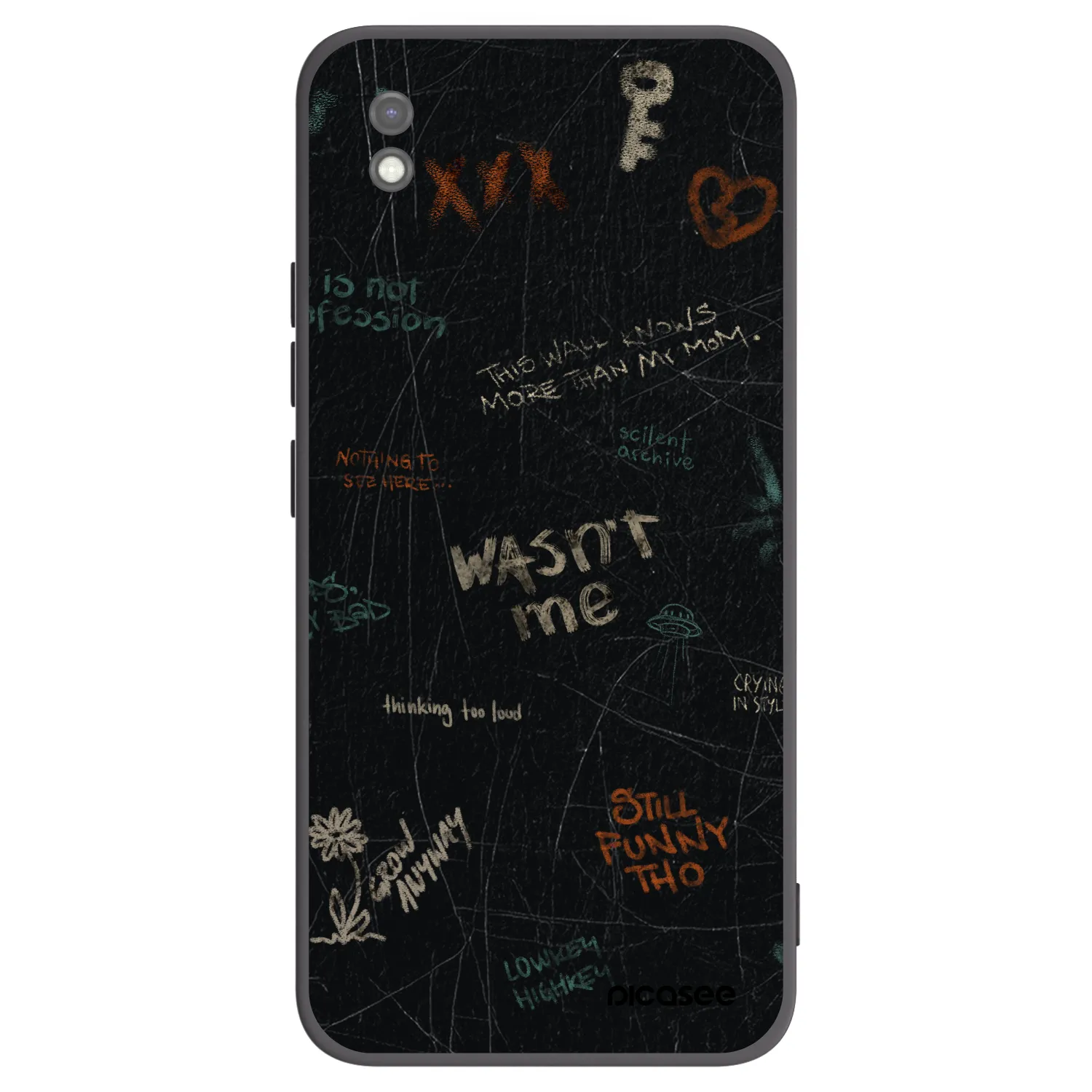 Picasee fekete szilikon tok az alábbi mobiltelefonokra Xiaomi Redmi 9AT - CONFESSION