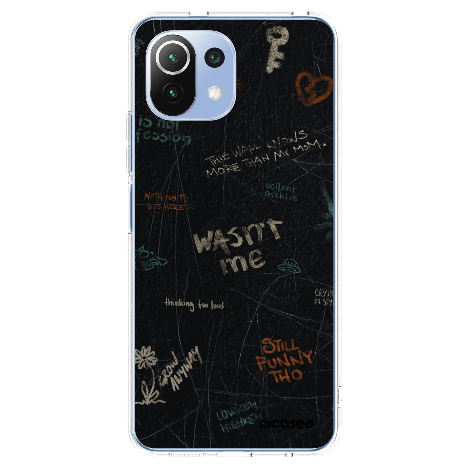 Picasee átlátszó szilikon tok az alábbi mobiltelefonokra Xiaomi Mi 11 Lite - CONFESSION