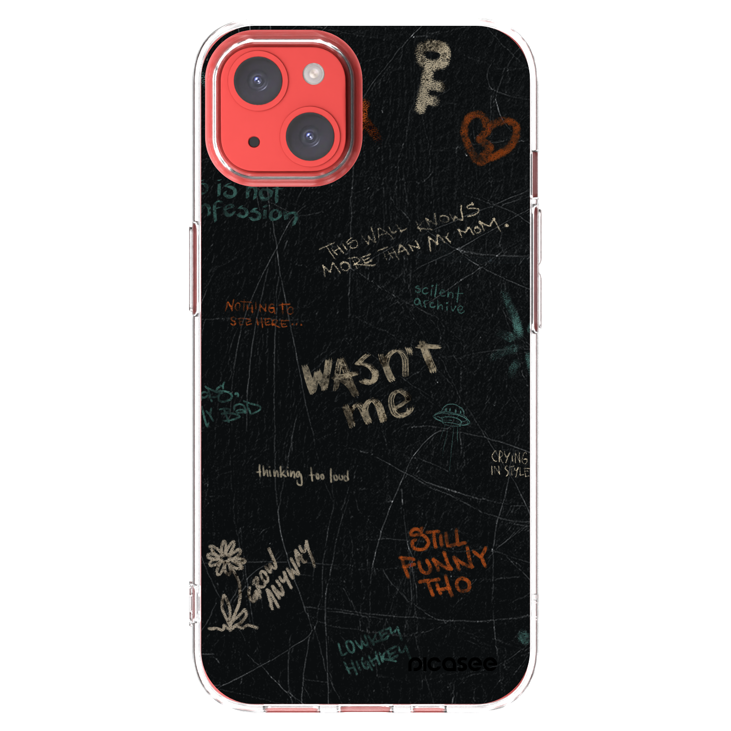 Picasee átlátszó szilikon tok az alábbi mobiltelefonokra Apple iPhone 13 - CONFESSION