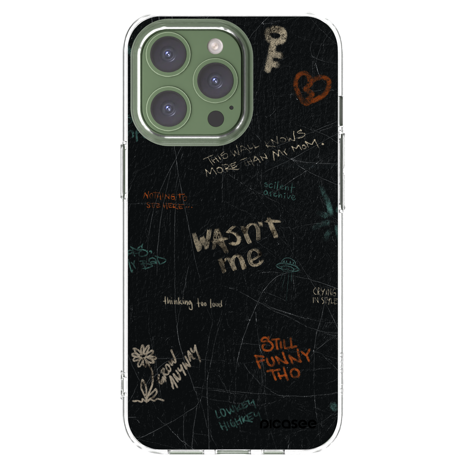 Picasee átlátszó szilikon tok az alábbi mobiltelefonokra Apple iPhone 13 Pro - CONFESSION
