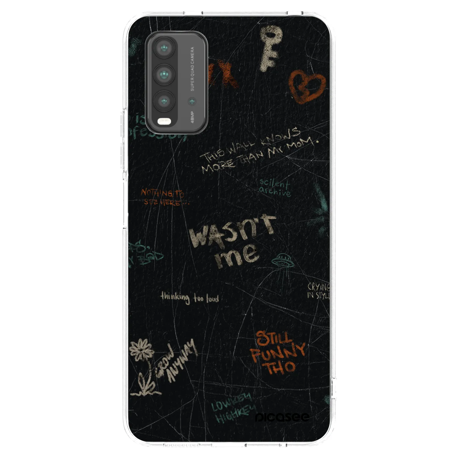 Picasee átlátszó szilikon tok az alábbi mobiltelefonokra Xiaomi Redmi 9T - CONFESSION