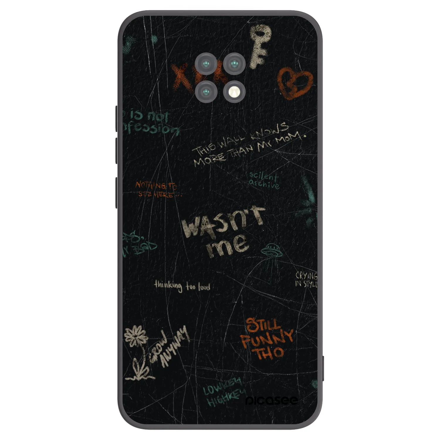 Picasee fekete szilikon tok az alábbi mobiltelefonokra Xiaomi Redmi Note 9T - CONFESSION