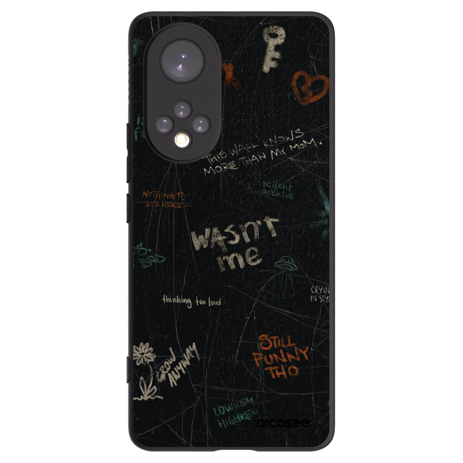 Picasee fekete szilikon tok az alábbi mobiltelefonokra Huawei Nova 9 - CONFESSION