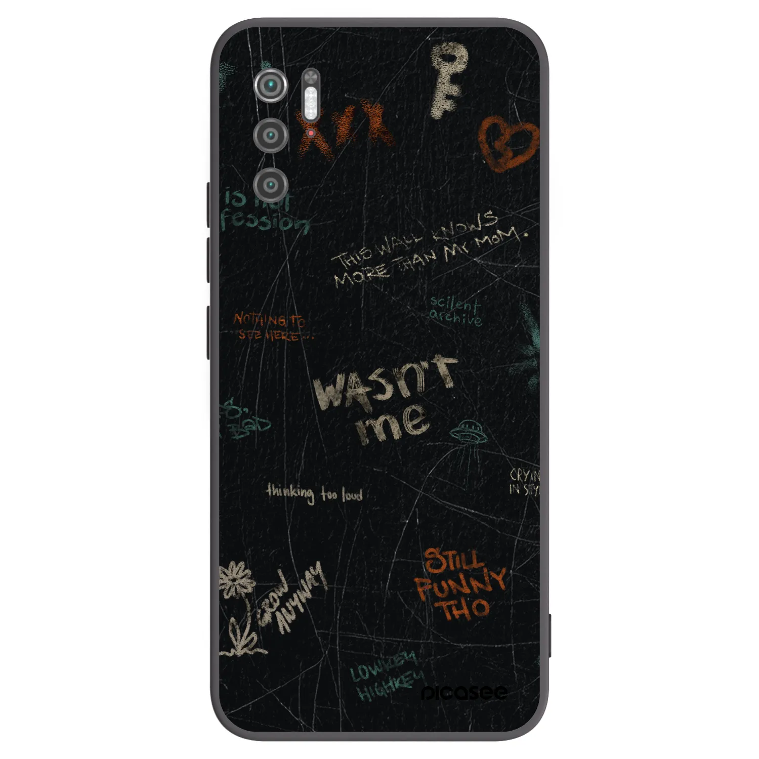 Picasee fekete szilikon tok az alábbi mobiltelefonokra Xiaomi Poco M3 Pro 5G - CONFESSION