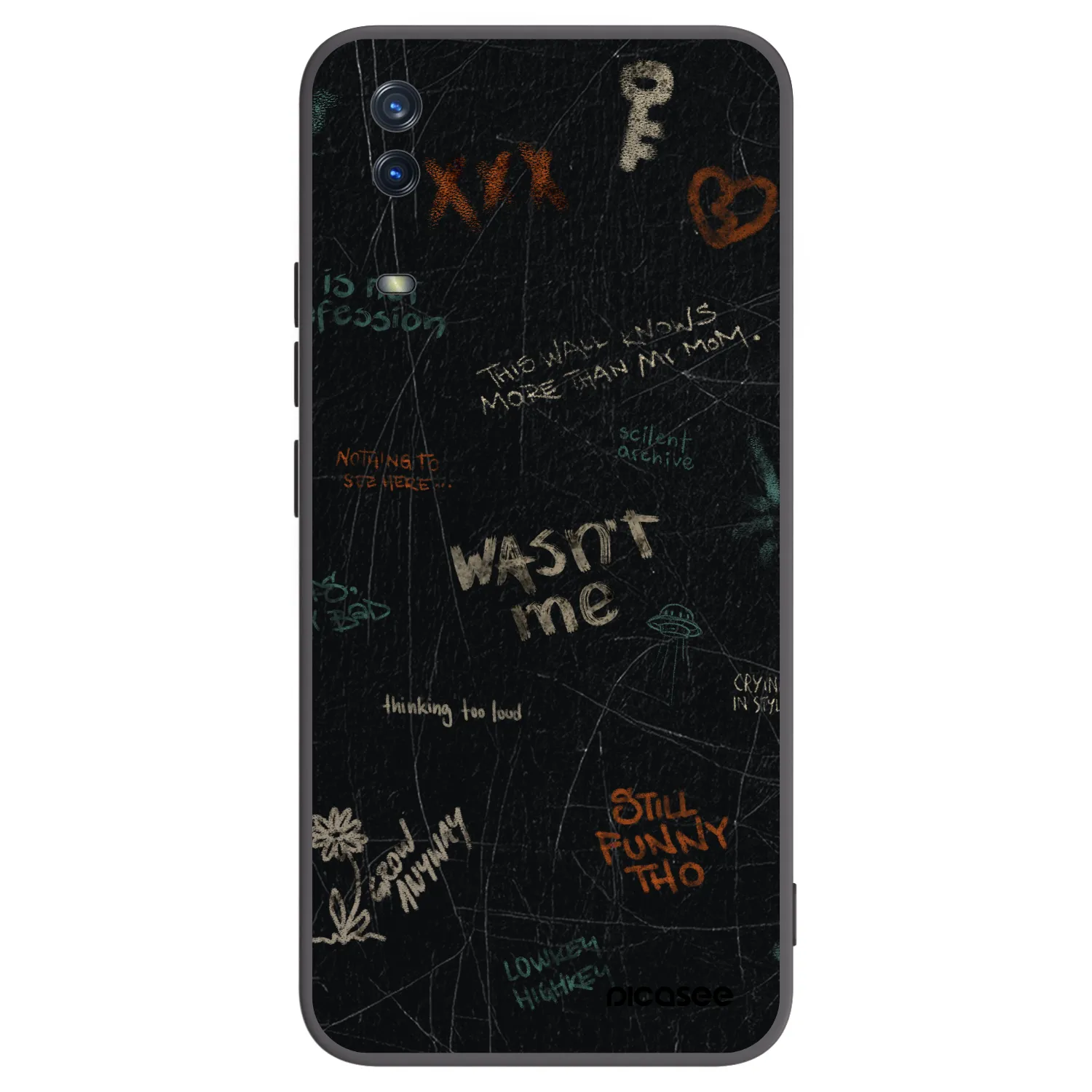 Picasee fekete szilikon tok az alábbi mobiltelefonokra Vivo Y11s - CONFESSION