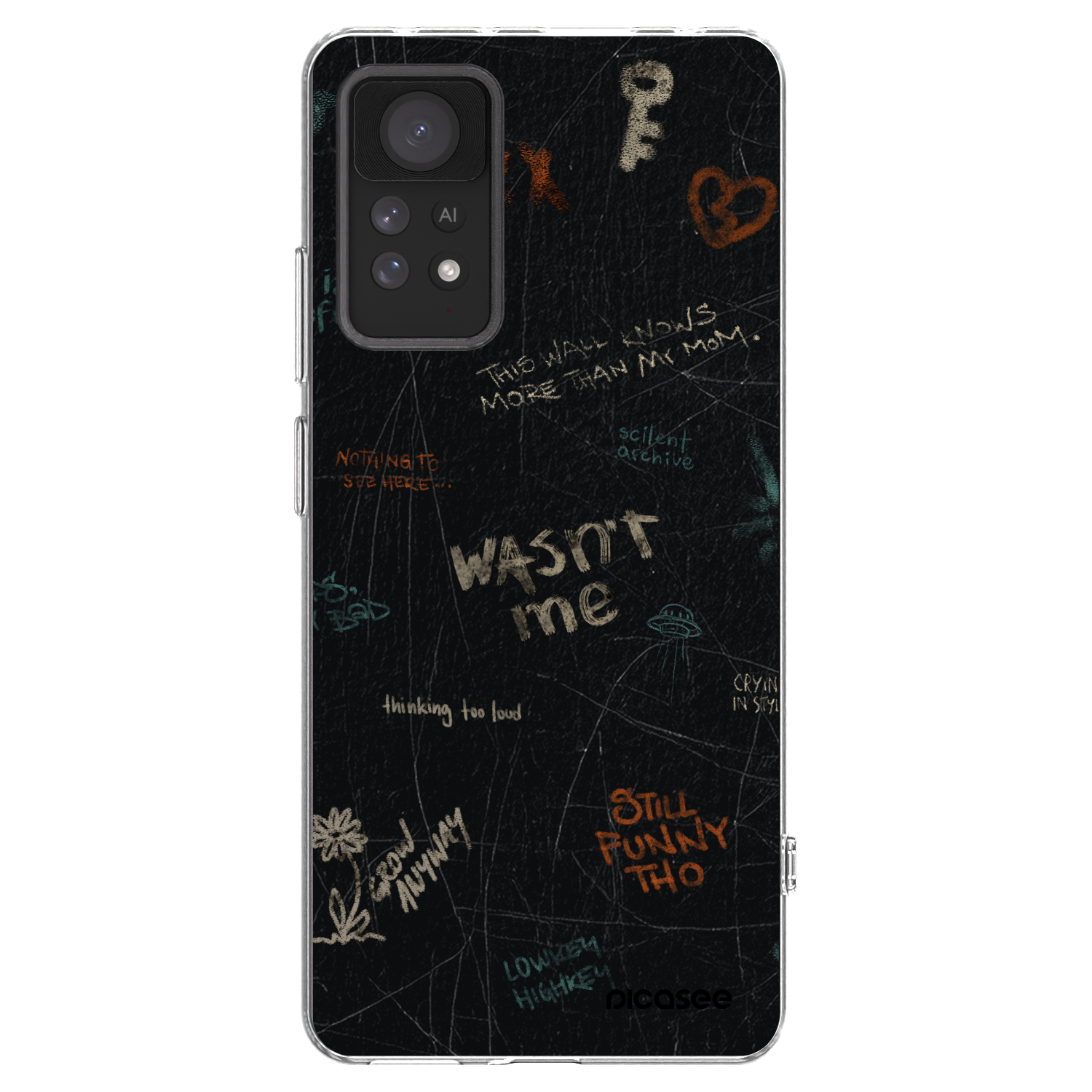 Picasee átlátszó szilikon tok az alábbi mobiltelefonokra Xiaomi Redmi Note 11 Pro - CONFESSION