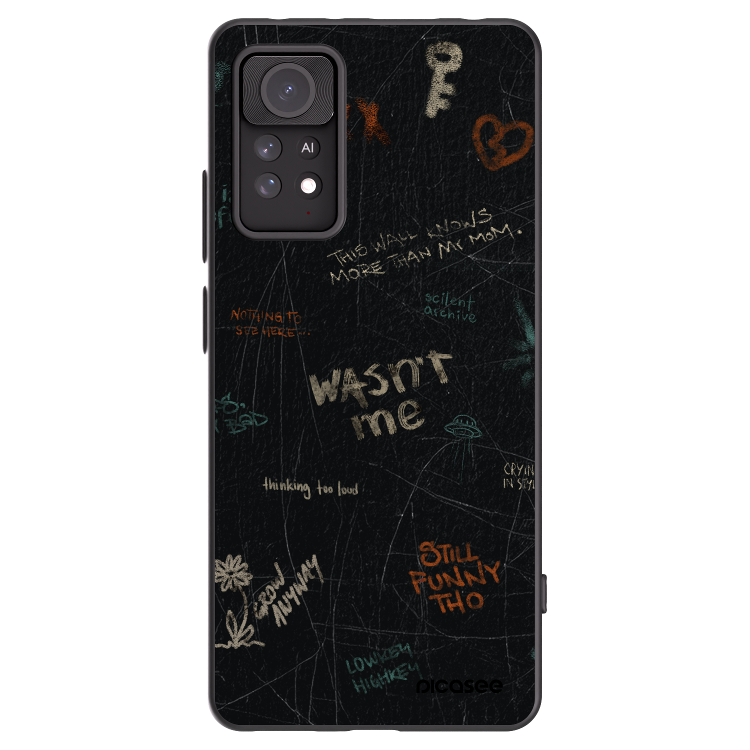 Picasee fekete szilikon tok az alábbi mobiltelefonokra Xiaomi Redmi Note 11 Pro 5G - CONFESSION