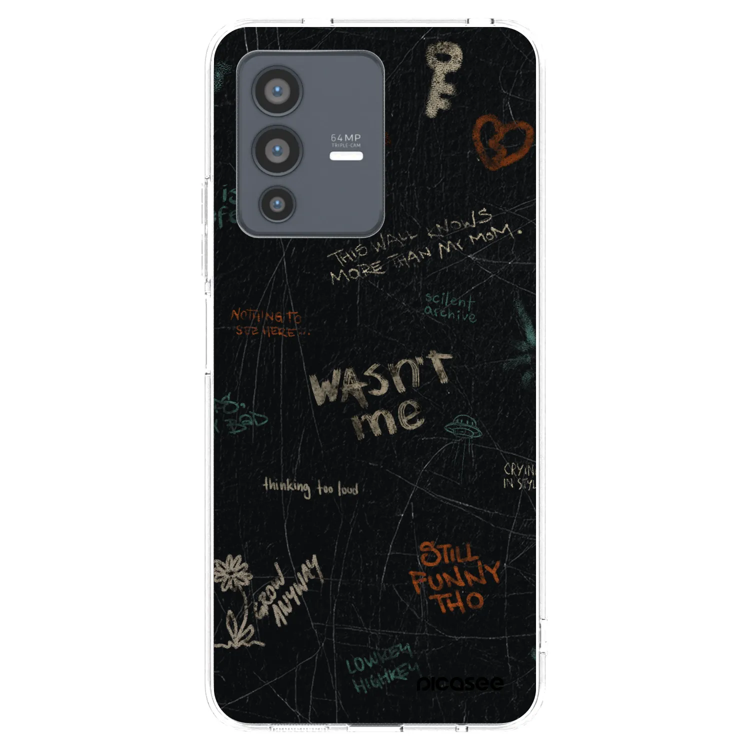Picasee átlátszó szilikon tok az alábbi mobiltelefonokra Vivo V23 5G - CONFESSION