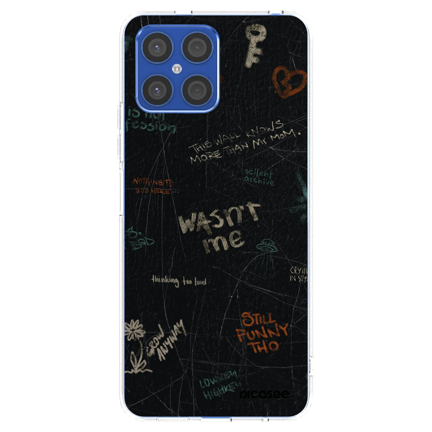 Picasee átlátszó szilikon tok az alábbi mobiltelefonokra Honor X8 4G - CONFESSION