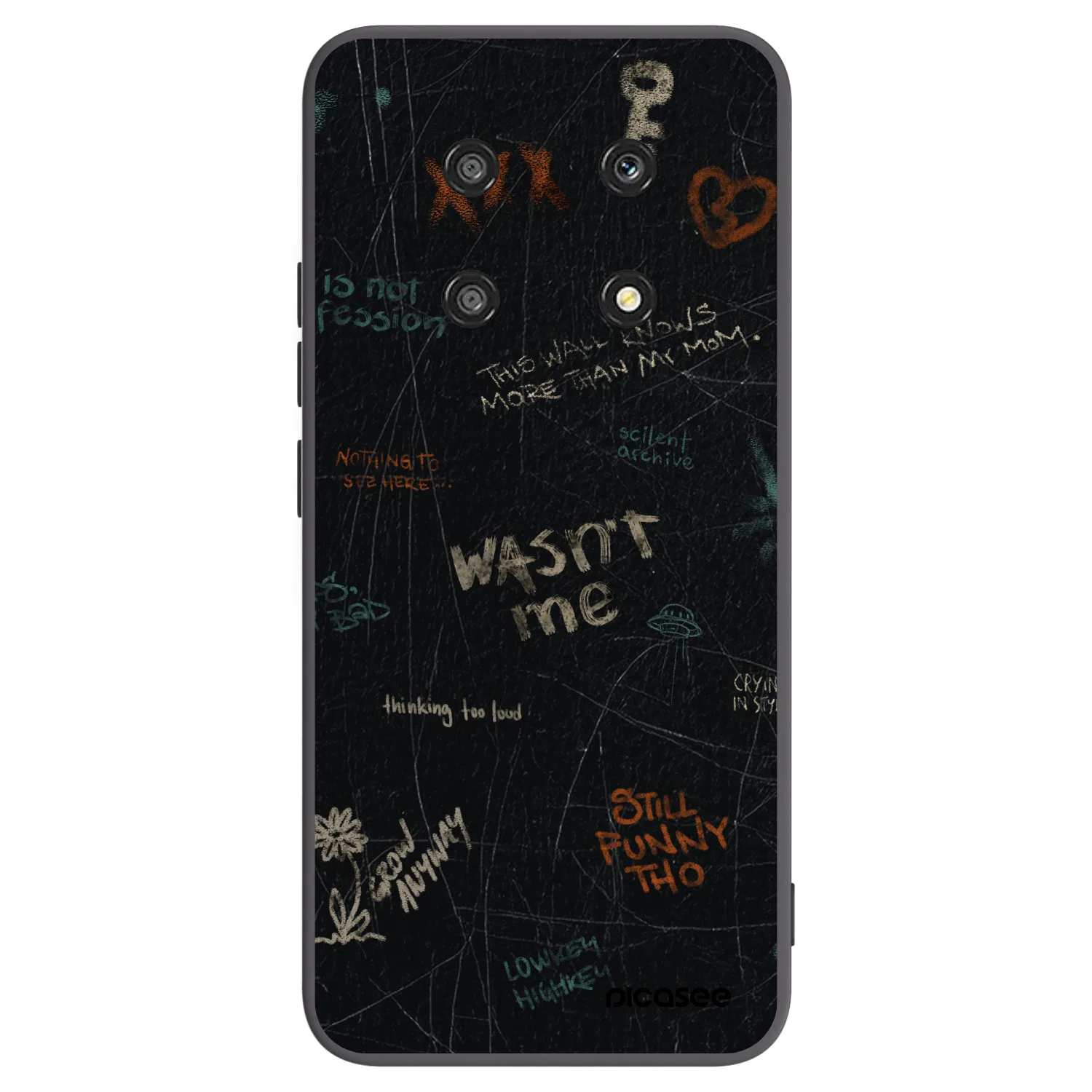 Picasee fekete szilikon tok az alábbi mobiltelefonokra Honor Magic4 Lite 5G - CONFESSION