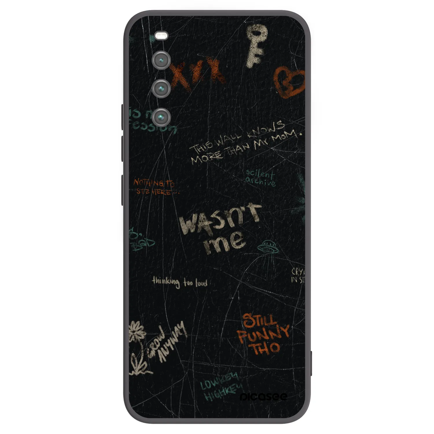 Picasee fekete szilikon tok az alábbi mobiltelefonokra Sony Xperia 10 IV 5G - CONFESSION