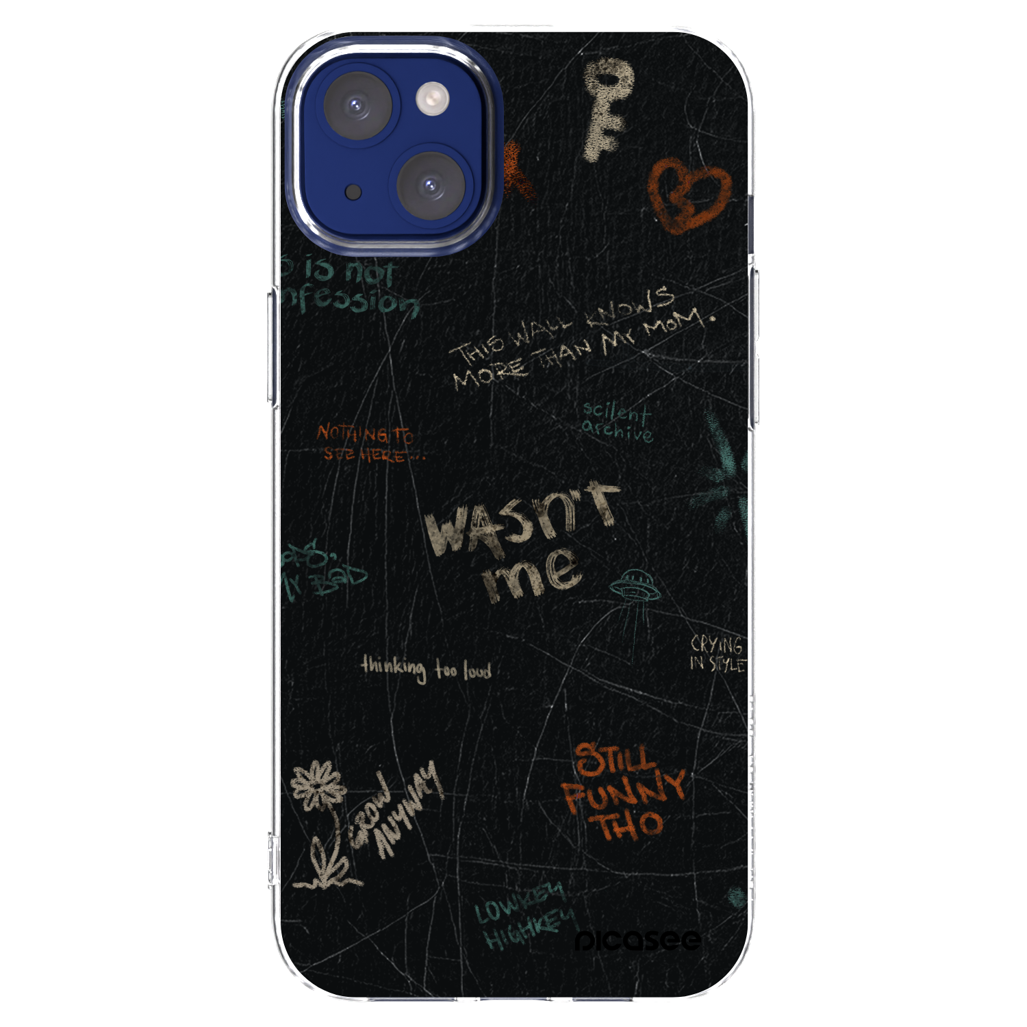 Picasee átlátszó szilikon tok az alábbi mobiltelefonokra Apple iPhone 14 Plus - CONFESSION
