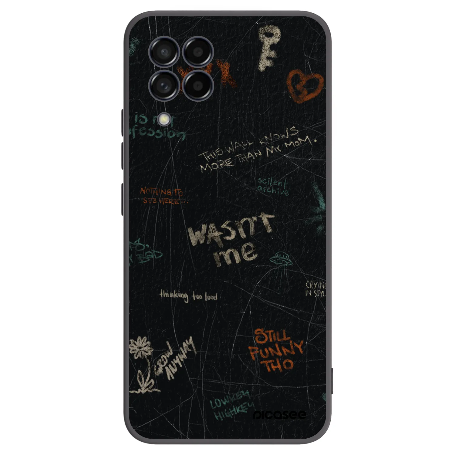 Picasee fekete szilikon tok az alábbi mobiltelefonokra Samsung Galaxy M53 5G - CONFESSION