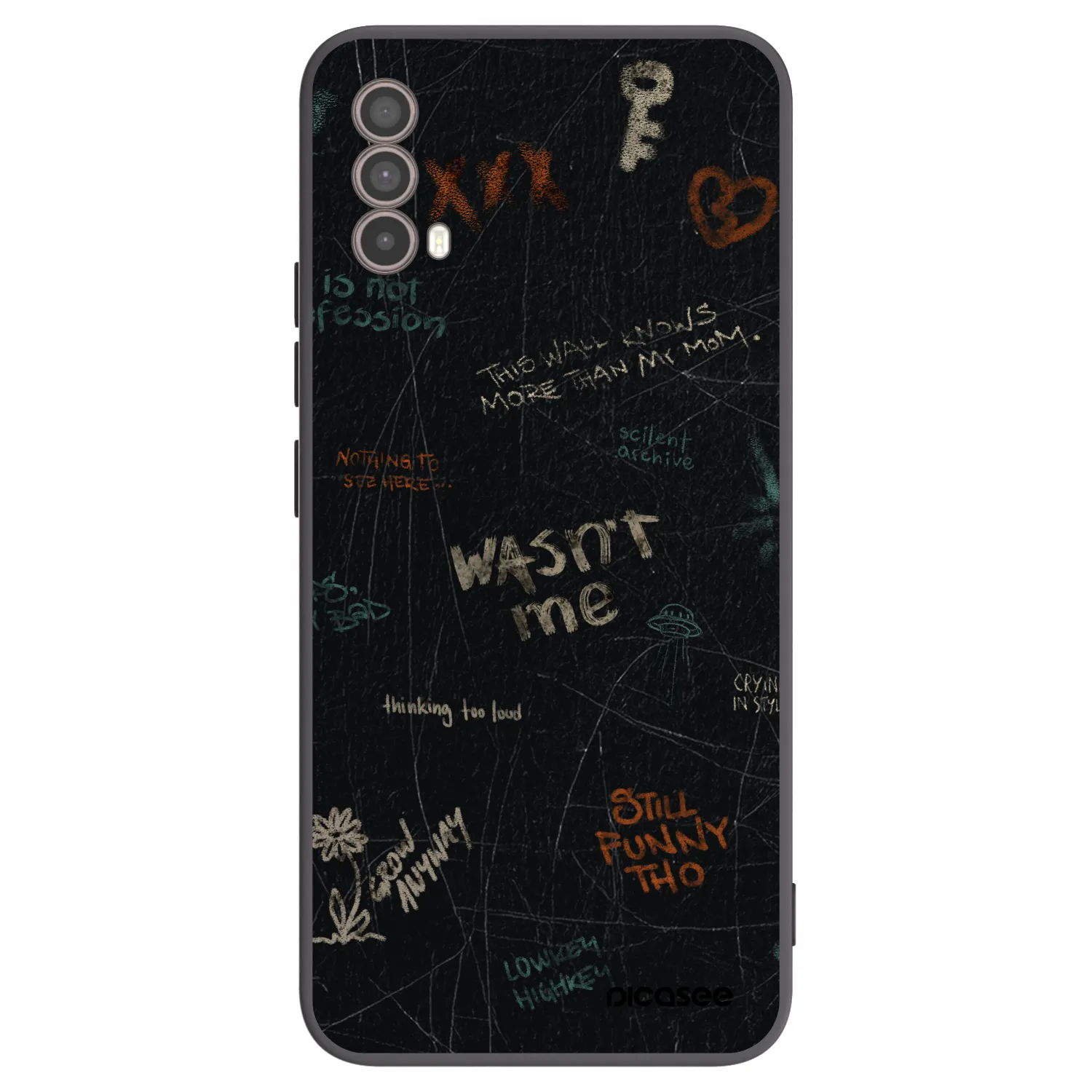 Picasee fekete szilikon tok az alábbi mobiltelefonokra Motorola Moto E40 - CONFESSION