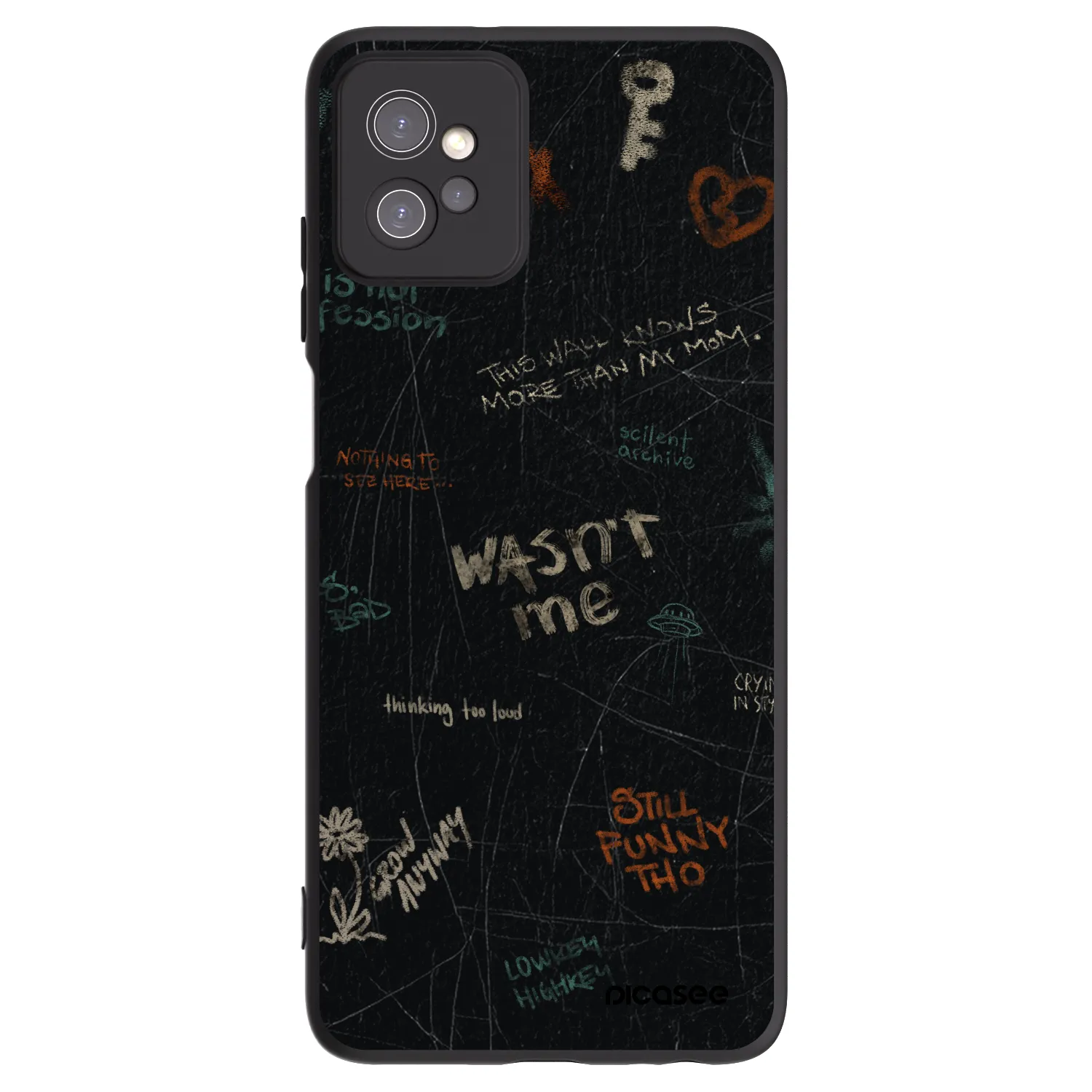 Picasee fekete szilikon tok az alábbi mobiltelefonokra Motorola Moto G32 - CONFESSION
